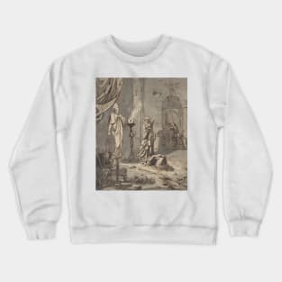 Witch of Endor by Ary Scheffer Crewneck Sweatshirt